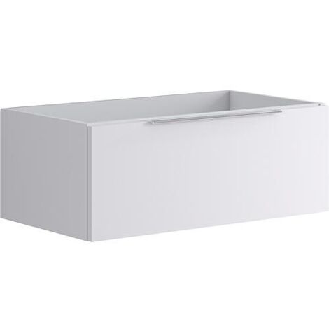 Meuble sous-vasque Kasari blanc mat, 1 tiroir, 795x300x455mm