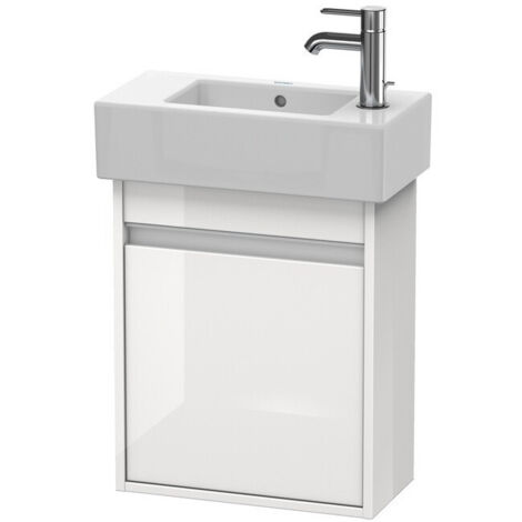 Meuble sous-vasque KETHO 225x450x550mm ouverture gauche blanc mat