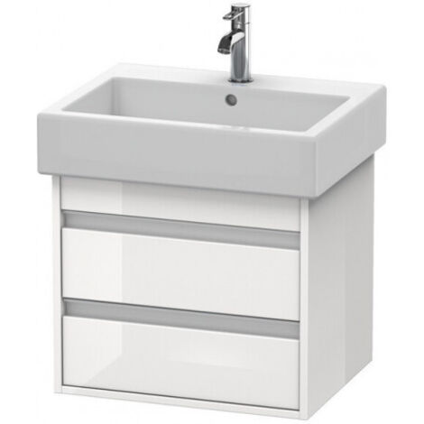 Meuble sous-vasque KETHO 440x550x410mm noyer foncé