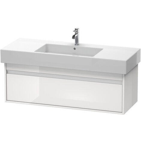 Meuble sous-vasque KETHO 455x1200x410mm blanc brillant