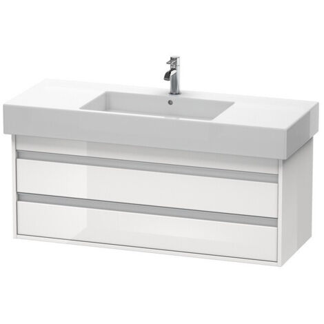 Meuble sous-vasque KETHO 455x1200x480mm blanc brillant
