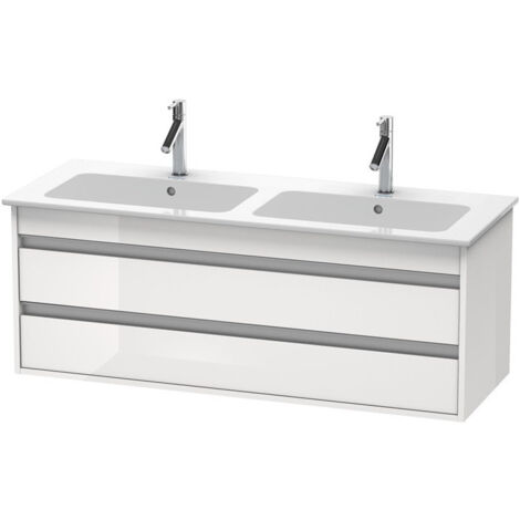 Meuble sous-vasque KETHO 480x1270x475mm blanc brillant