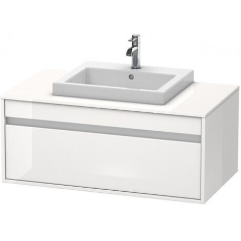 Meuble sous-vasque KETHO 550x1000x426mm noyer foncé
