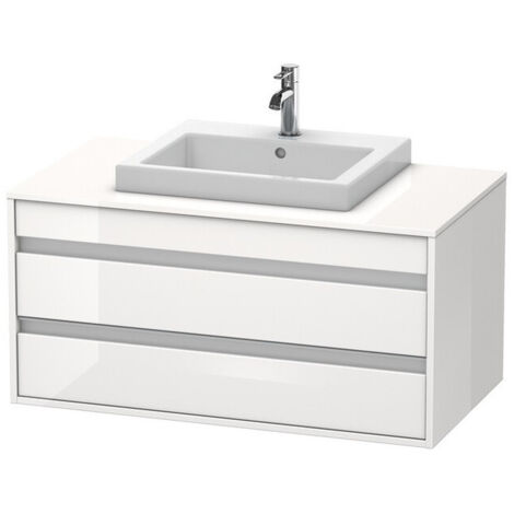 Meuble sous-vasque KETHO 550x1000x496mm blanc brillant