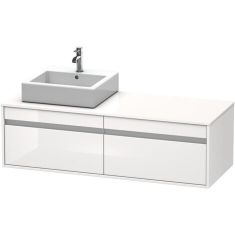 Meuble sous-vasque KETHO 550x1400x426m avec éclairage li blanc brillant