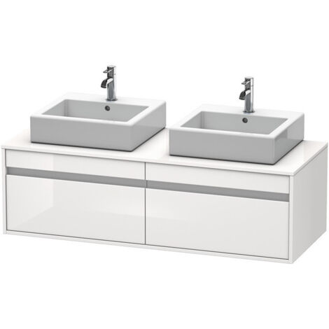 Meuble sous-vasque KETHO 550x1400x426mm blanc brillant