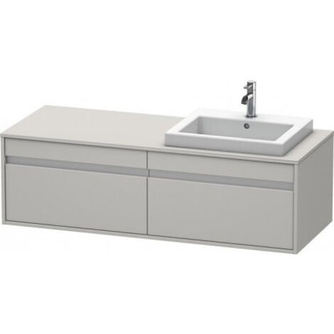 Meuble sous-vasque KETHO 550x1400x426mm WT re beton