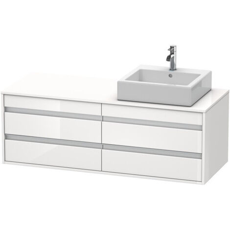 Meuble sous-vasque KETHO 550x1400x496m avec éclairage re blanc brillant