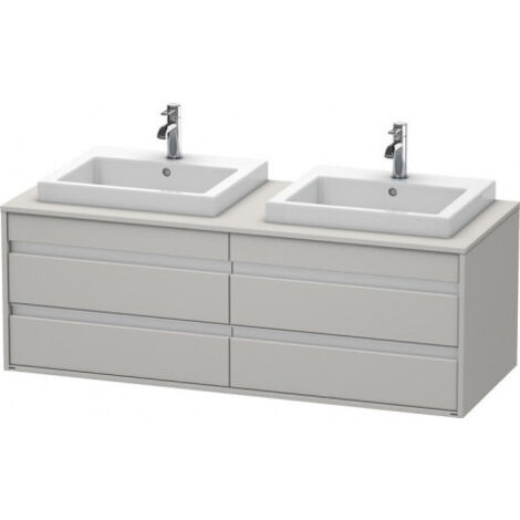 Meuble sous-vasque KETHO 550x1400x496mm beton