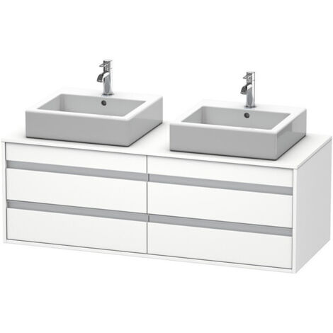 Meuble sous-vasque KETHO 550x1400x496mm blanc mat