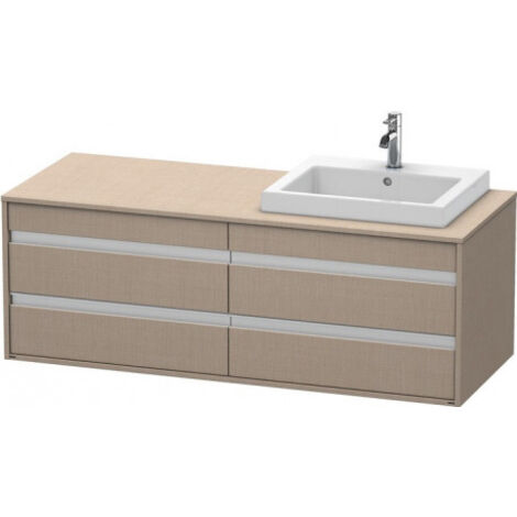 Meuble sous-vasque KETHO 550x1400x496mm lavabo re lin