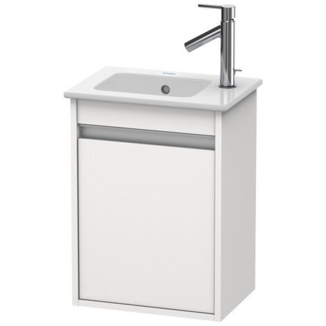 Meuble sous-vasque KETHO 550x400x285mm ouverture gauche blanc mat