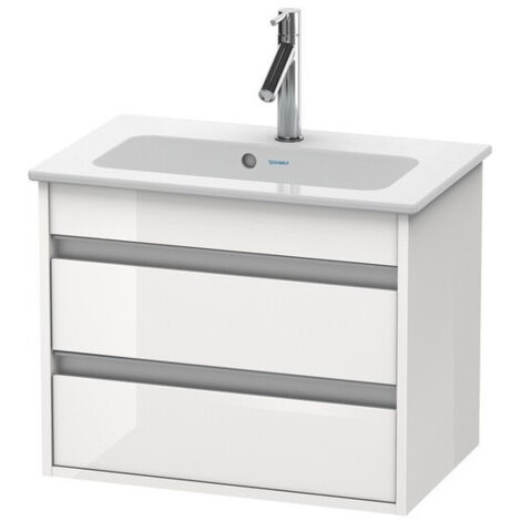 Meuble sous-vasque KETHO COMPACT 480x600x385mm blanc brillant