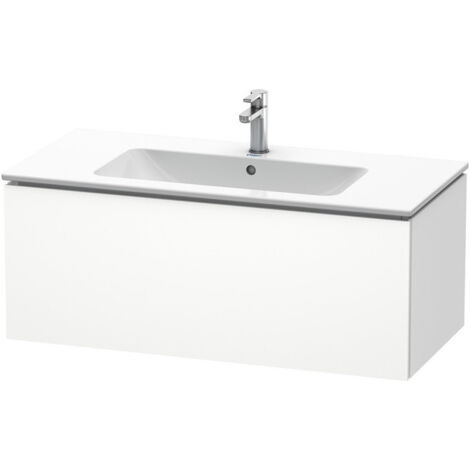 Meuble sous-vasque L-CUBE 1020x481x400mm blanc mat