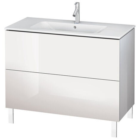 Meuble sous-vasque L-CUBE 1020x481x704mm blanc mat