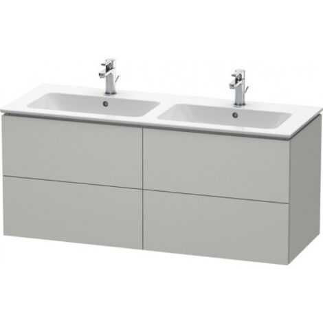 Meuble sous-vasque L-CUBE 1290x481x550mm beton