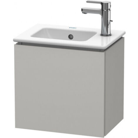 Meuble sous-vasque L-CUBE 294x420x400mm ouverture droite beton