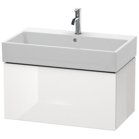 Meuble sous-vasque L-CUBE 394x784x459mm blanc mat