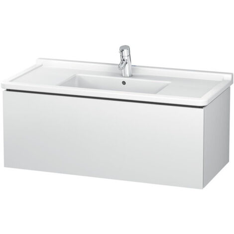 Meuble sous-vasque L-CUBE 469x1020x408mm blanc mat
