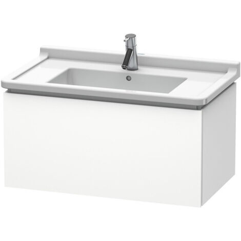 Meuble sous-vasque L-CUBE 469x820x408mm blanc mat