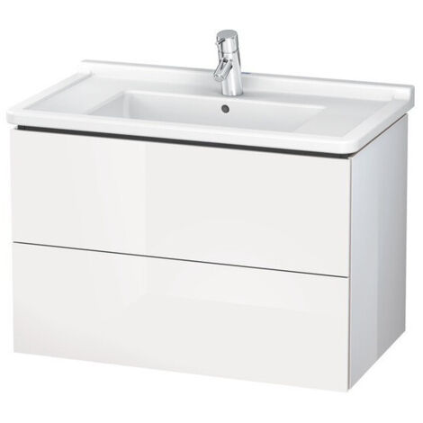 Meuble sous-vasque L-CUBE 469x820x558mm blanc mat