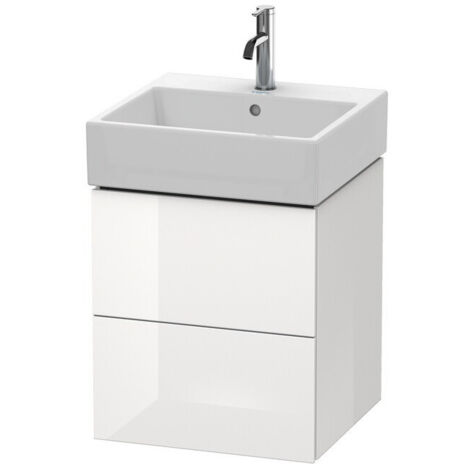 Meuble sous-vasque L-CUBE 544x484x459mm blanc mat
