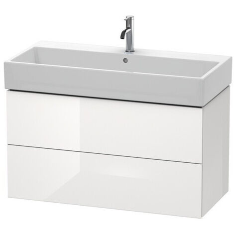 Meuble sous-vasque L-CUBE 544x984x459mm blanc mat