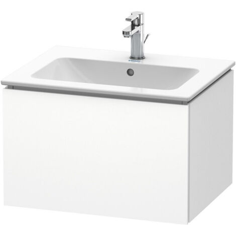 Meuble sous-vasque L-CUBE 620x481x400mm blanc mat