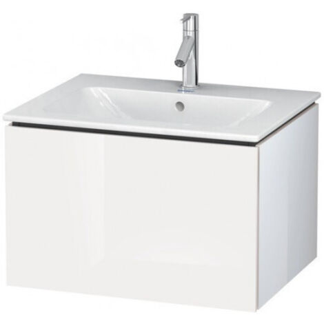 Meuble sous-vasque L-CUBE 620x481x400mm noyer foncé