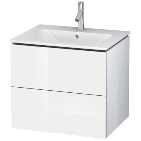 Meuble sous-vasque L-CUBE 620x481x550mm blanc brillant