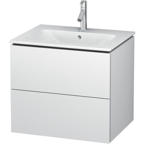 Meuble sous-vasque L-CUBE 620x481x550mm blanc mat