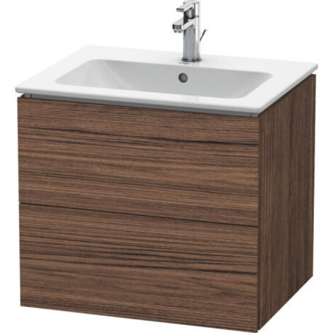 Meuble sous-vasque L-CUBE 620x481x550mm noyer foncé