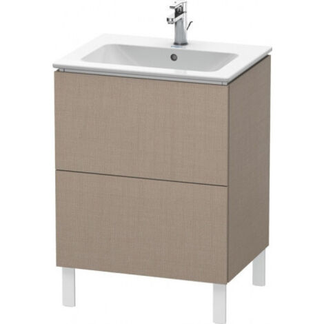 Meuble sous-vasque L-CUBE 620x481x704mm lin