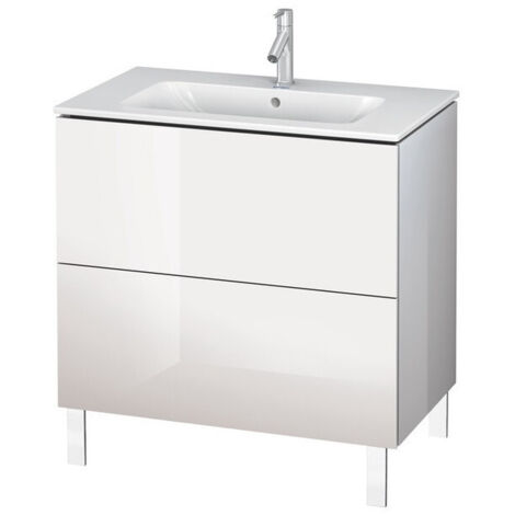 Meuble sous-vasque L-CUBE 820x481x704mm blanc mat