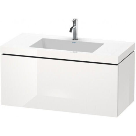 Meuble sous-vasque L-CUBE WT Vero Air 500x1000x480mm 1 trou de robinetterie lin