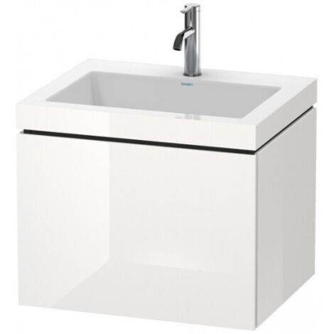 Meuble sous-vasque L-CUBE WT Vero Air 500x600x480mm 1 trou de robinetterie lin