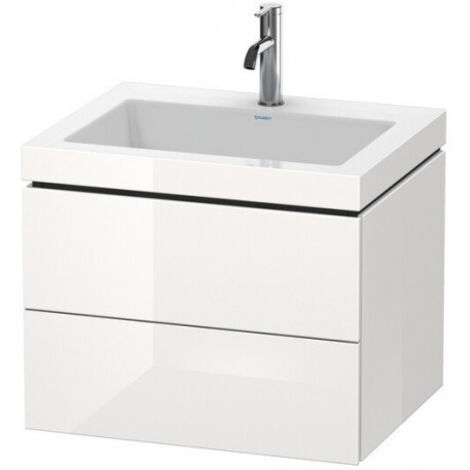 Meuble sous-vasque L-CUBE WT Vero Air 500x600x480mm sans trou de robinetterie beton