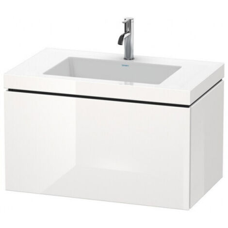 Meuble sous-vasque L-CUBE WT Vero Air 500x800x480mm 1 trou de robinetterie beton