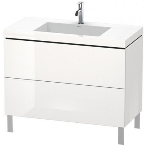 Meuble sous-vasque L-CUBE WT Vero Air 698x1000x480mm 1 trou de robinetterie beton