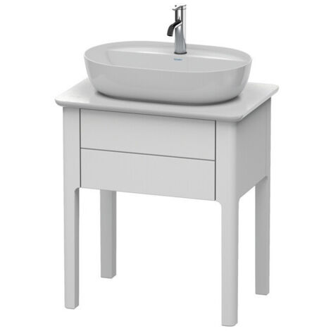 Meuble sous-vasque LUV 743x688x450mm blanc semi-brillant
