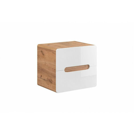Meuble sous vasque mural - H 53 x l 60 x P 46 cm - Archipel White - Livraison gratuite