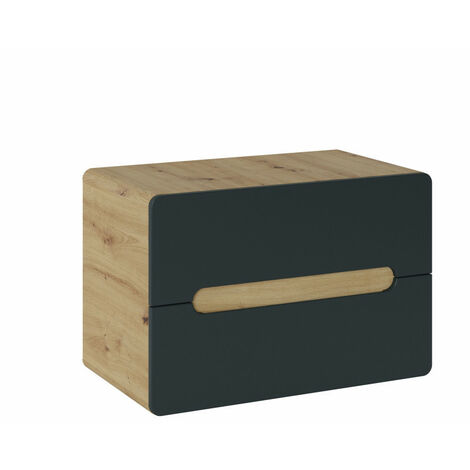 Meuble sous vasque mural - H 53 x L 80 x P 46 cm - Archipel Cosmos - Livraison gratuite
