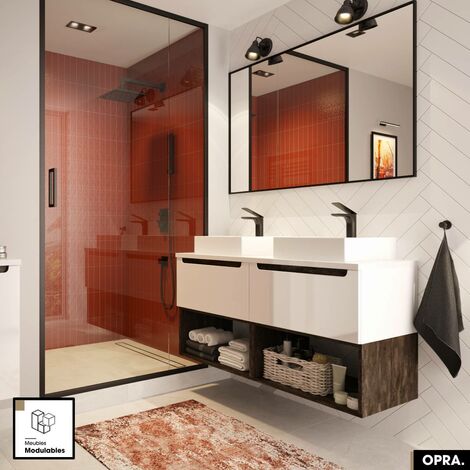 Meuble sous vasque OPRA Blanc 80 × 30 × 45 cm