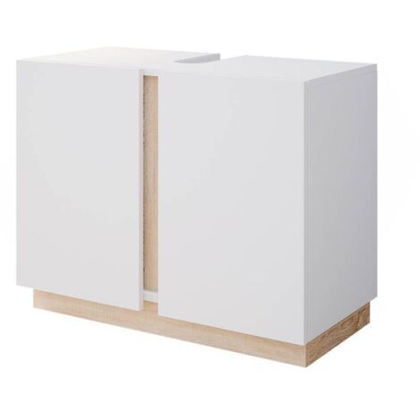 Vicco – Meuble sous vasque simple Gloria – Dimensions 70,4 x 55,5 x 34,6 cm – Panneau de particules 16 mm – Revêtement mélamine