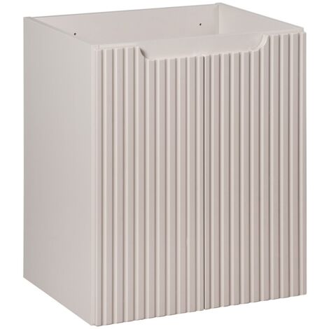 Meuble sous vasque suspendu 2 portes NOVA cachemire 50 cm