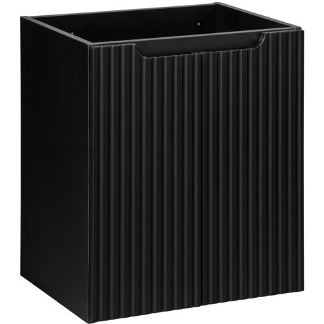 Meuble sous vasque suspendu 2 portes NOVA noir 50 cm
