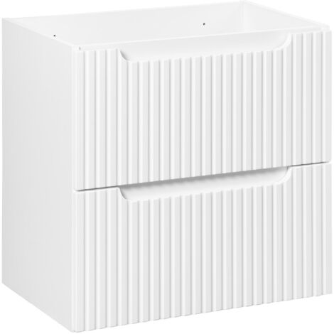 Meuble sous vasque suspendu 2 tiroirs NOVA blanc 60 CM