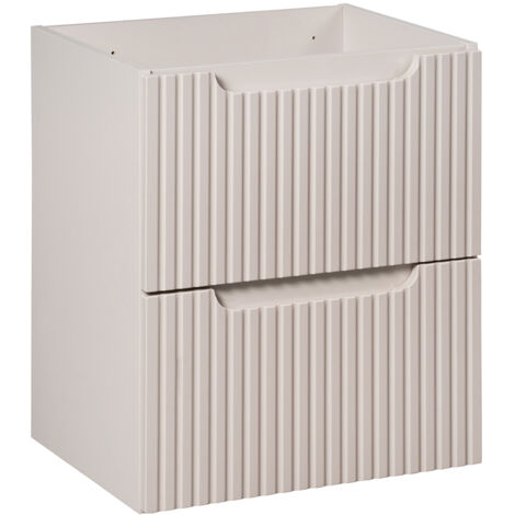 Meuble sous vasque suspendu 2 tiroirs NOVA cachemire 50 CM