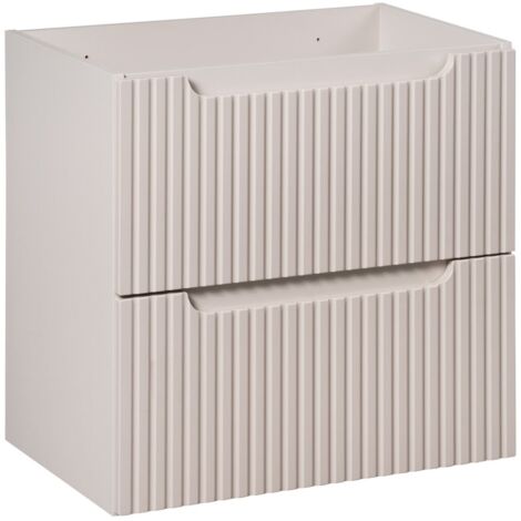 Meuble sous vasque suspendu 2 tiroirs NOVA cachemire 60 CM