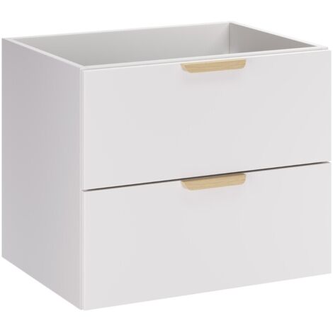 Meuble sous vasque suspendu ASTER blanc 60 cm
